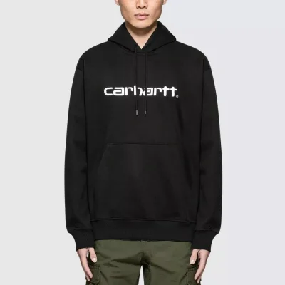 Худи Carhartt Logo Print "Black" фото № 2
