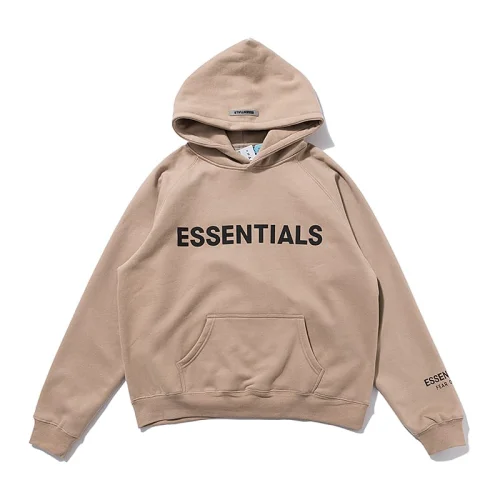 Худи Fear Of God Fog Essentials Black Inscription "Brown"