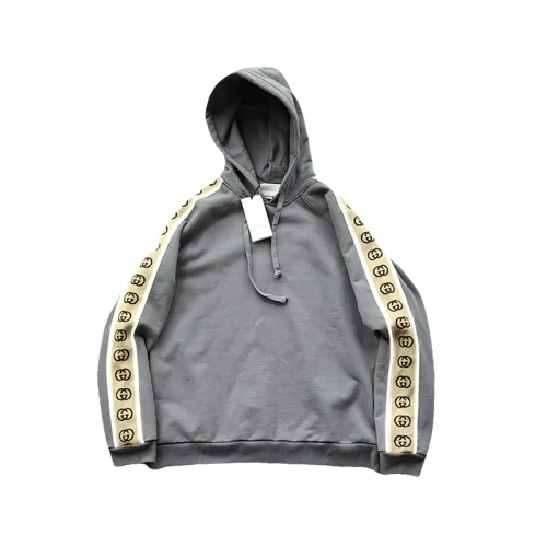 Худи Gucci Logo Stripe "Gray"