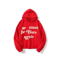 Худи JesusisKingMerch Ye Must Be Born Again Kanye "Red"