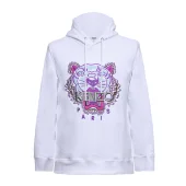 Худи Kenzo Tiger Paris Gray Logo "White"