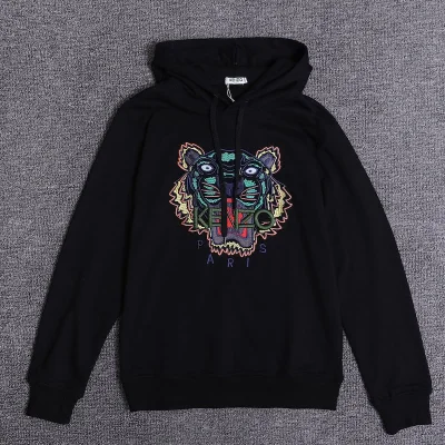 Худи Kenzo Tiger Paris Gray Logo "Black" фото № 7