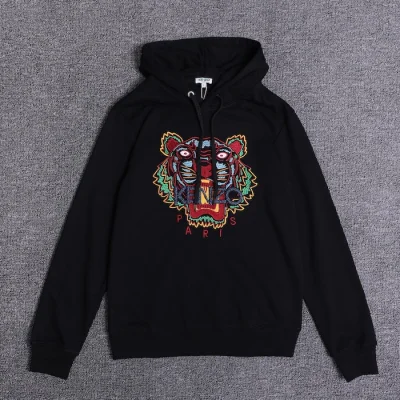 Худи Kenzo Tiger Paris Blue Logo "Black" фото № 6