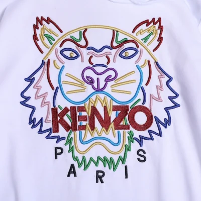 Худи Kenzo Tiger Paris Red Logo "White" фото № 3