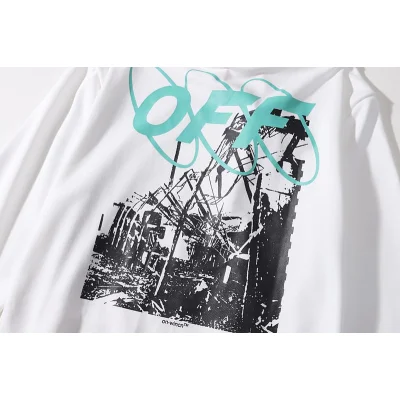 Худи Off White Building Ruins "White" фото № 3
