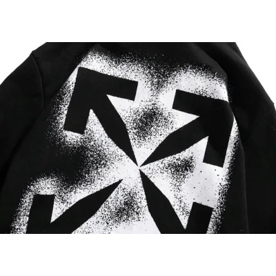 Худи Off White Splash Ink Spray "Black" фото № 8