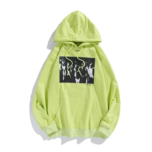 Худи Off White Abstract "Green"