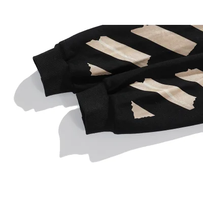 Худи Off White Kraft Tape "Black" фото № 8