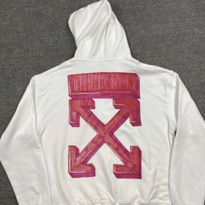 Худи Off White Big Red Logo "White" фото № 7 Худи Off White Big Red Logo "White" фото № 7