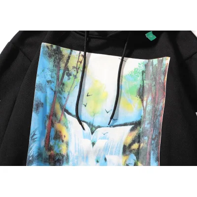 Худи Off White Waterfall Logo Label "Black" фото № 4 Худи Off White Waterfall Logo Label "Black" фото № 4
