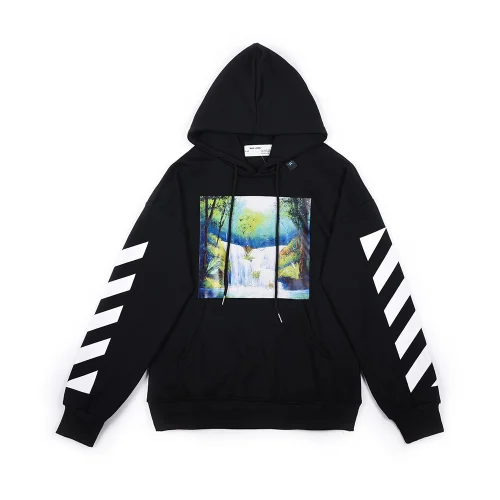 Худи Off White Waterfall "Black"