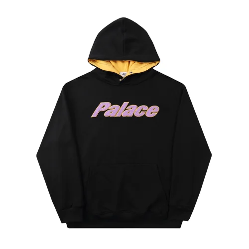 Худи Palace Embroidered Brand "Black"