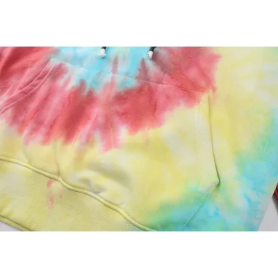 Худи Palm Angels Letter Printing Tie-Dye "Red/Yellow" фото № 5