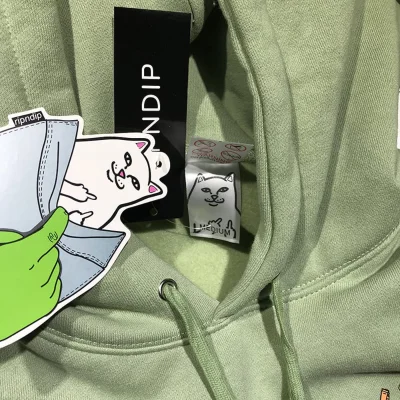 Худи RipnDip White Cats "Green" фото № 3 Худи RipnDip White Cats "Green" фото № 3