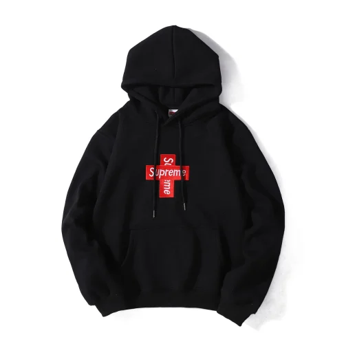 Худи Supreme Label Cross "Black"