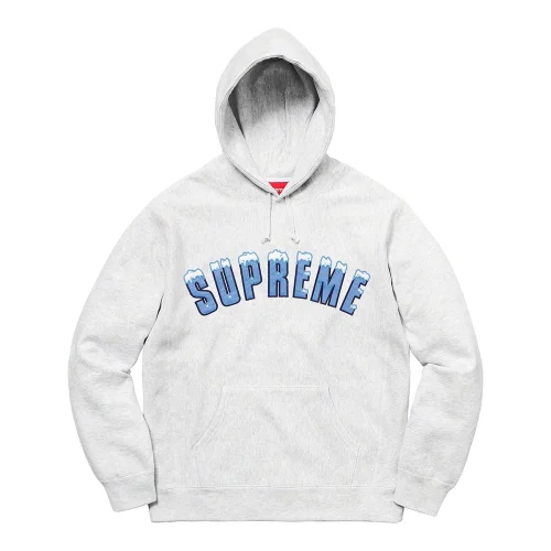 Худи Supreme Brand With Snow "Gray"