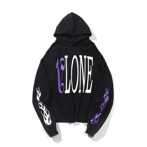 Худи Vlone x Palm Angels "Black/Violet"