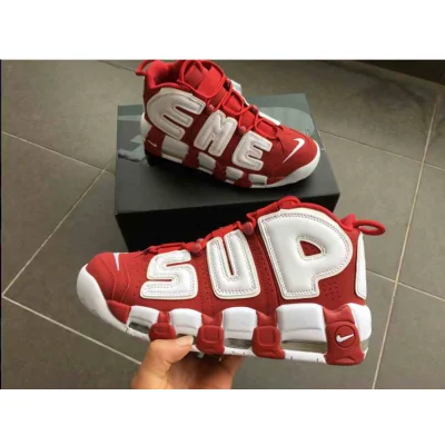 Supreme x Nike Air More Uptempo "Red" фото № 4