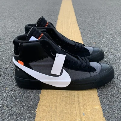 Off-White x Nike Blazer Spooky Pack "Black" фото № 2