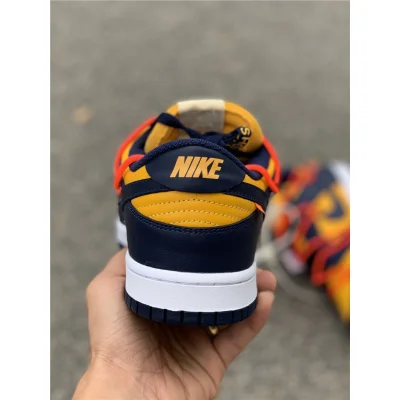Off White x Nike Dunk Low "University Gold" фото № 6