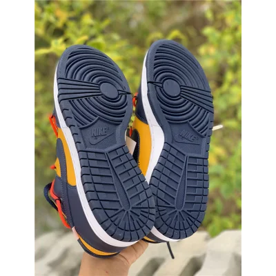 Off White x Nike Dunk Low "University Gold" фото № 9