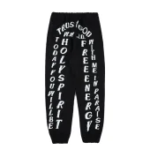 Штаны Jesus is King The Same Letter Print "Black"