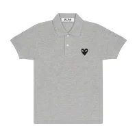 Поло Comme des Garcons PLAY Black Heart "Grey"