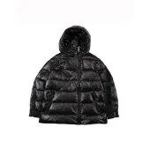 Пуховик Moncler Big Black Logo "Black"