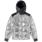 Пуховик Palm Angels x Moncler Big Label "Silver"