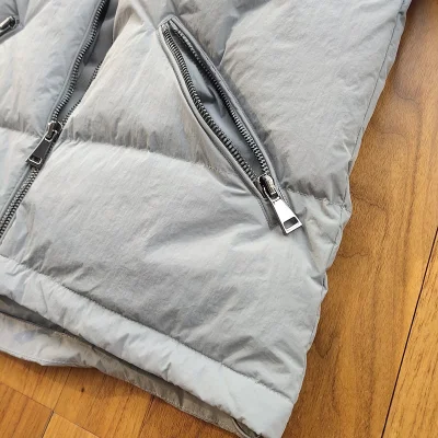 Пуховик Moncler Embroidery Brand "Gray" фото № 9