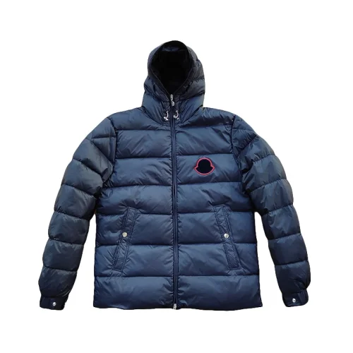 Пуховик Moncler Boucle Logo "Blue"