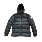 Пуховик Moncler White Label On Sleeve "Black"
