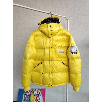 Пуховик Moncler Big Pocket "Yellow" фото № 3