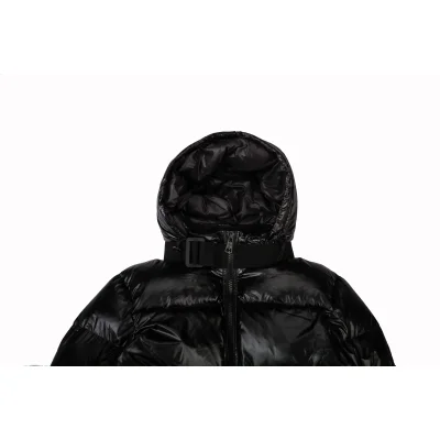 Пуховик Moncler Big White Logo "Black" фото № 5
