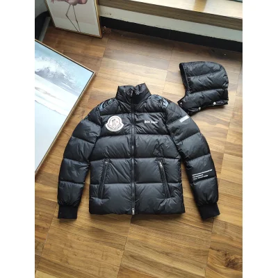 Пуховик Moncler x Palm Angles Bukle Lable "Black" фото № 3