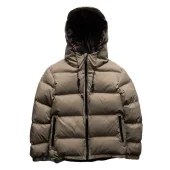 Пуховик NoBrand "Dark-grey/blank"