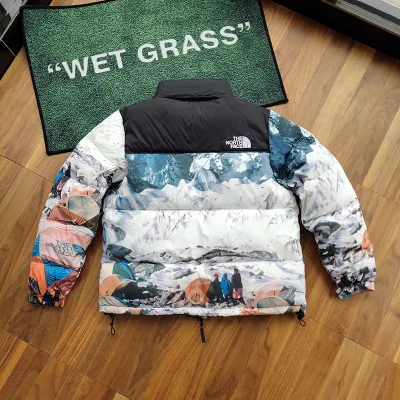 Пуховик The North Face Mountains "White/Black" фото № 2