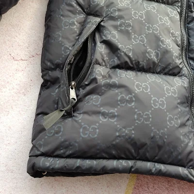 Пуховик The North Face Embroidery Gucci "Black" фото № 4