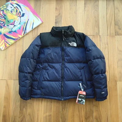 Пуховик The North Face Velcro Sleeves "Blue" фото № 5