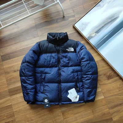 Пуховик The North Face Embroidery Logo "Blue" фото № 2