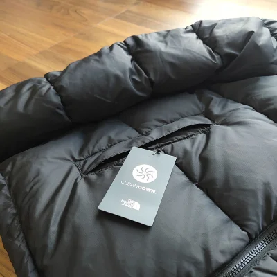 Пуховик The North Face Embroidery Logo "Black" фото № 6