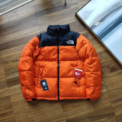 Пуховик The North Face Embroidery Logo "Orange" фото № 2