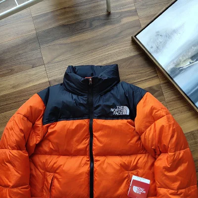 Пуховик The North Face Embroidery Logo "Orange" фото № 3