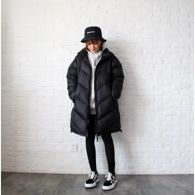 Пуховик The North Face Embroidery Logo On Red Collar "Black" фото № 5