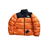 Пуховик The North Face Embroidery Logo White 700 "Orange"