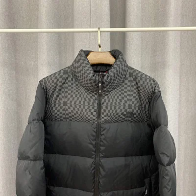 Пуховик The North Face Embroidery Logo 700 Hypnosis Print "Black" фото № 2