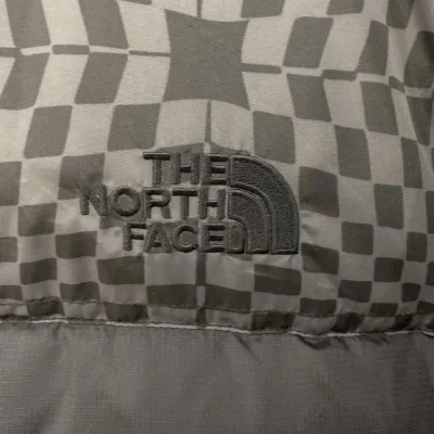 Пуховик The North Face Embroidery Logo 700 Hypnosis Print "Black" фото № 5