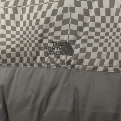 Пуховик The North Face Embroidery Logo 700 Hypnosis Print "Black" фото № 7