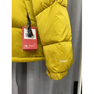 Пуховик The North Face Embroidery Logo 700 "Yellow" фото № 4