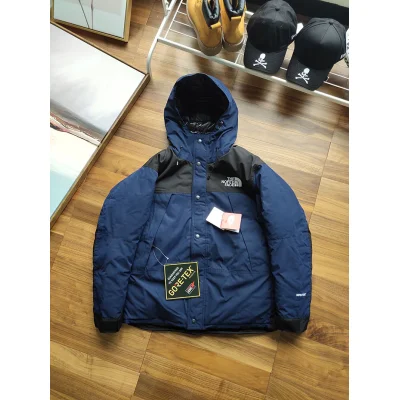 Пуховик The North Face Embroidery White Logo Gore-Tex "Navy Blue" фото № 2